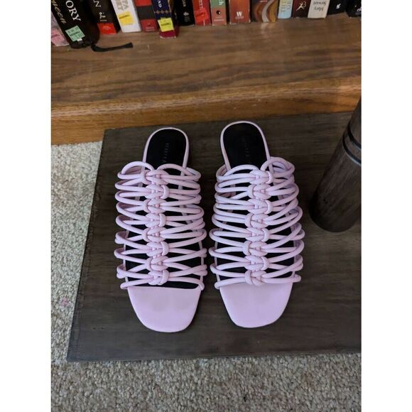 Women's Rebecca Minkoff Maelynn Slide Strappy Sandal Pink Size 5.5 - Picture 1 of 5